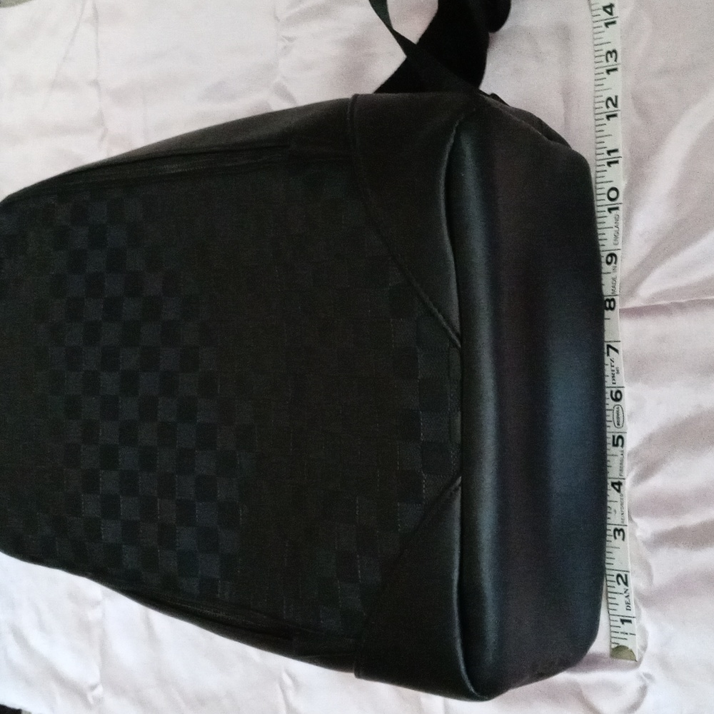 Black Leather Backpack - Picture 8 of 9